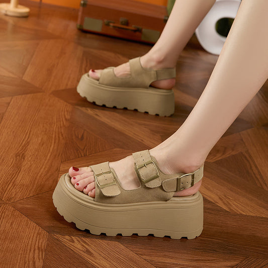 Women's Platform Summer Fashion Street Slip-on Lofter Sandals