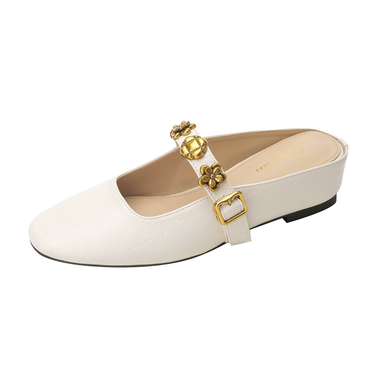 Women's Toe Strap Mules Summer Retro Temperament Height Increasing Insole Sandals