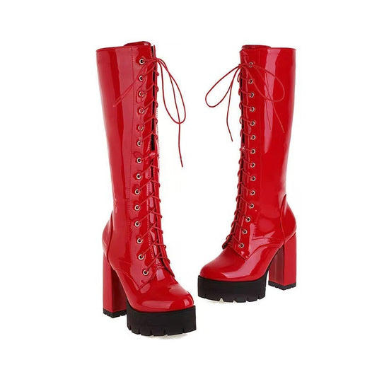 Women's Knight Plus Size Super High Front Boots