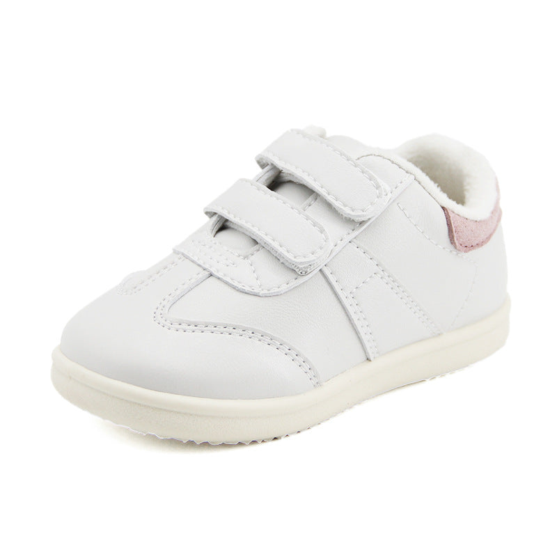 Children's Winter Cotton Kindergarten Sports White Veet Kid's Sneakers