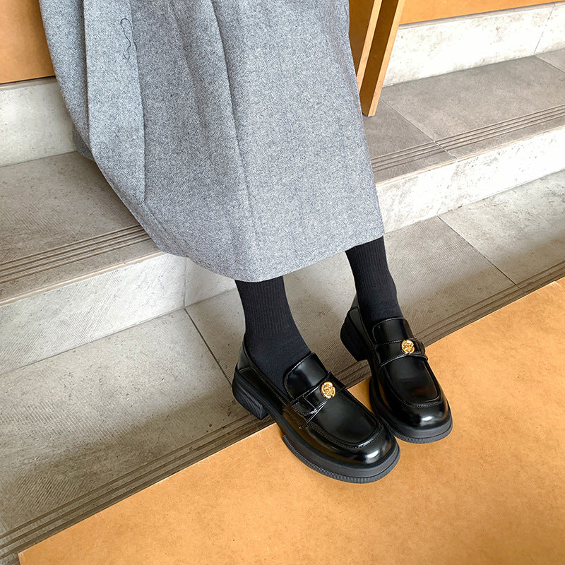 Women's Mom Platform Autumn British Style Small Loafers