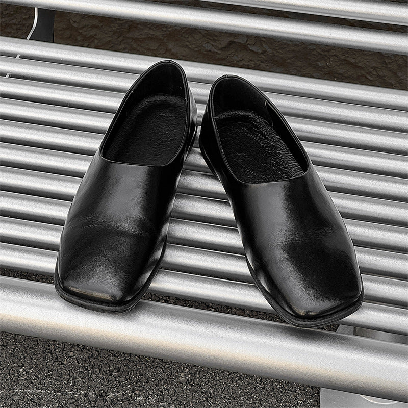Retro Slip-on Lazy Muller British Style Leather Shoes