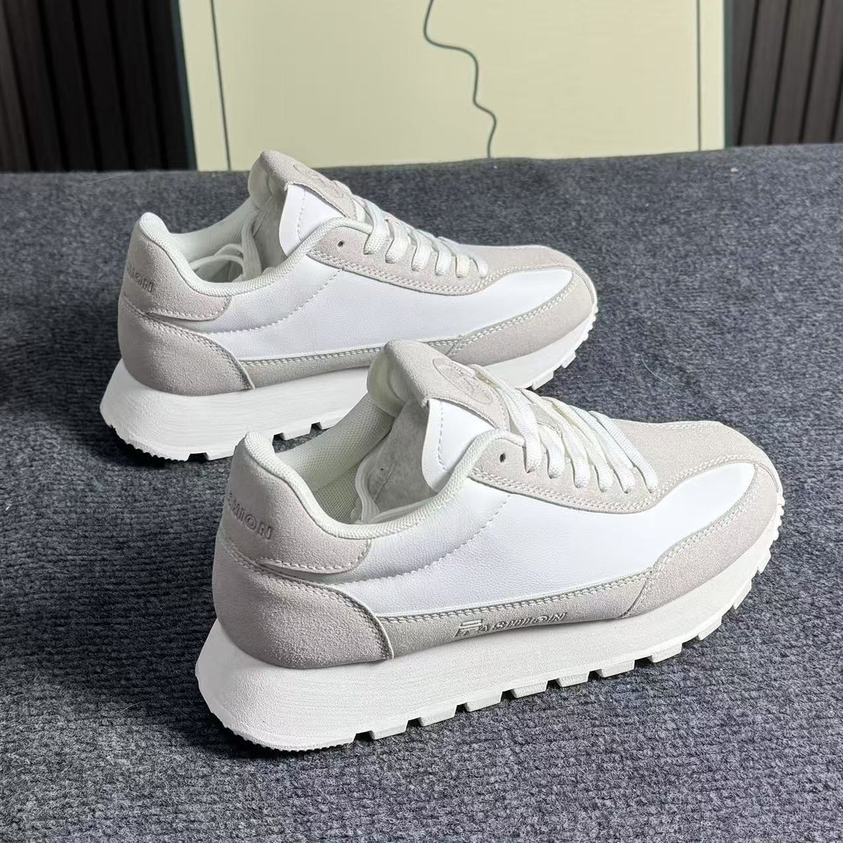 Women's White Korean Sports Breathable Flat Cortez Women's Casual Shoes