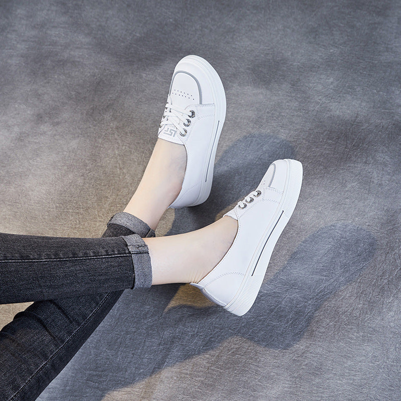 Women's Shallow Mouth Pumps Flat Bottom Slip-on Not Tired Casual Shoes
