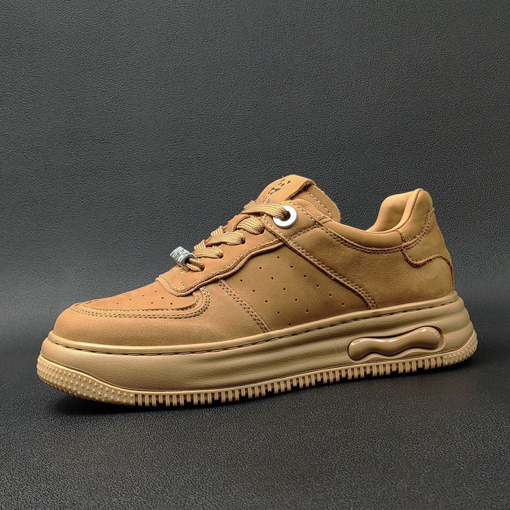 Men's First Layer Cowhide Board Fashion Genuine Sneakers