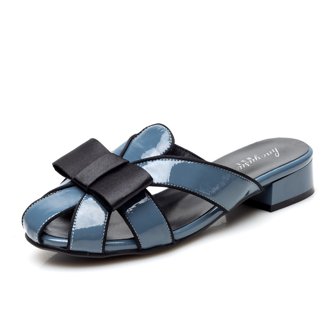 Women's Flat Summer Outdoor Wear Lazy Shiny Sandals