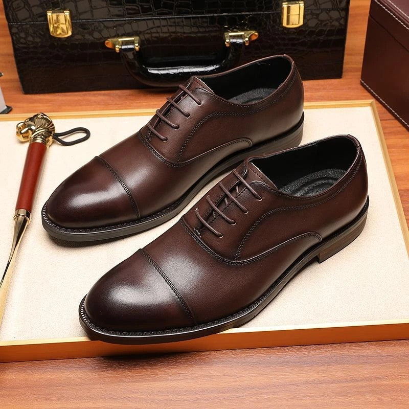Men's Brogue Flower British Style Korean Wedding Hairstylist Men's Casual Leather Shoes