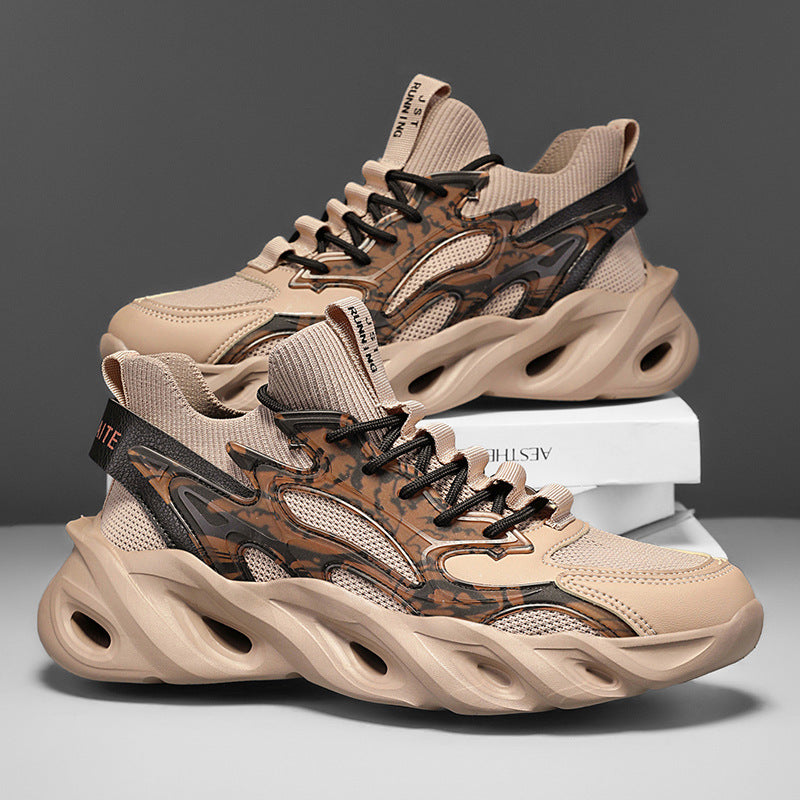 Men's Mesh Surface Clunky Sports Extra Large Sneakers