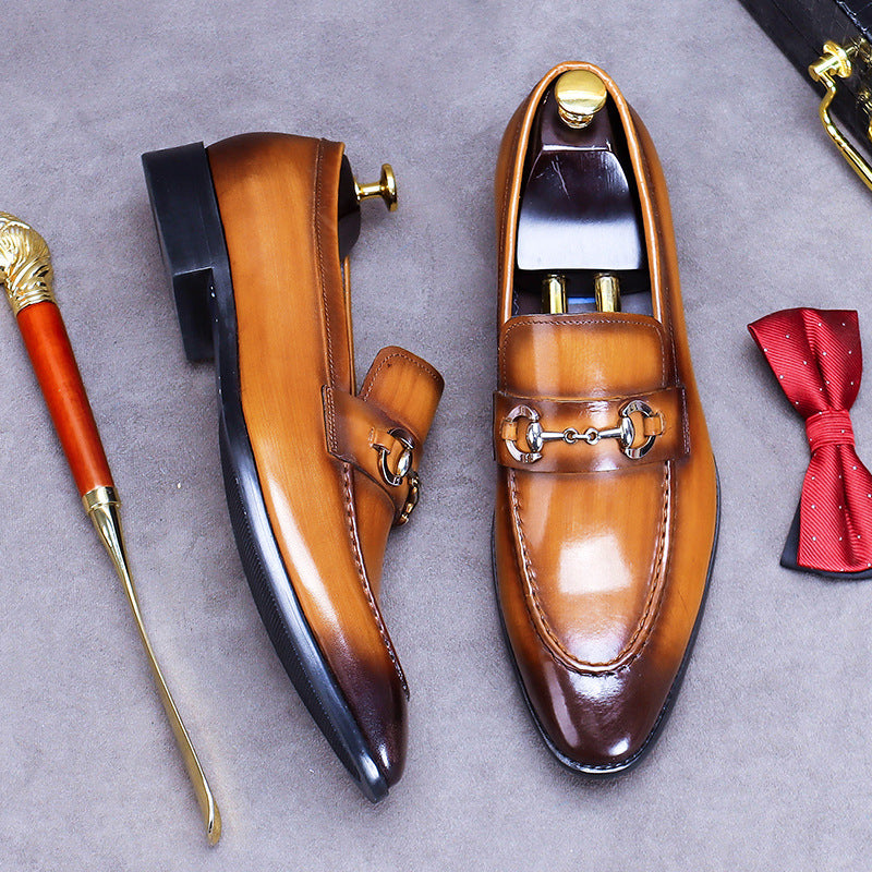 Men's Promotion Small Slip-on Business Wedding Fashion Casual Shoes