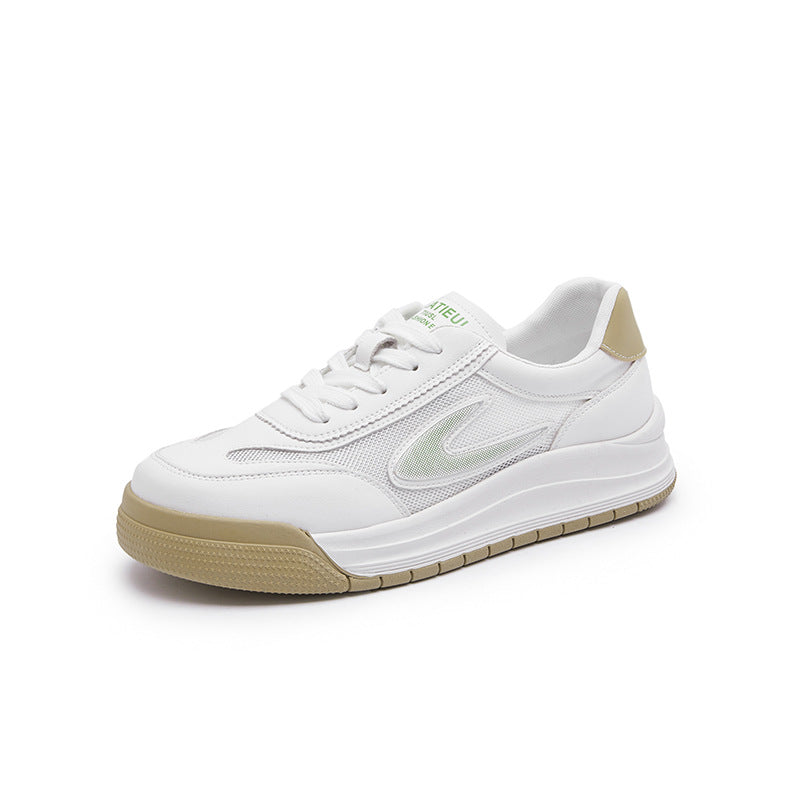 Women's White Spring Comfortable Board Trendy Versatile Casual Shoes