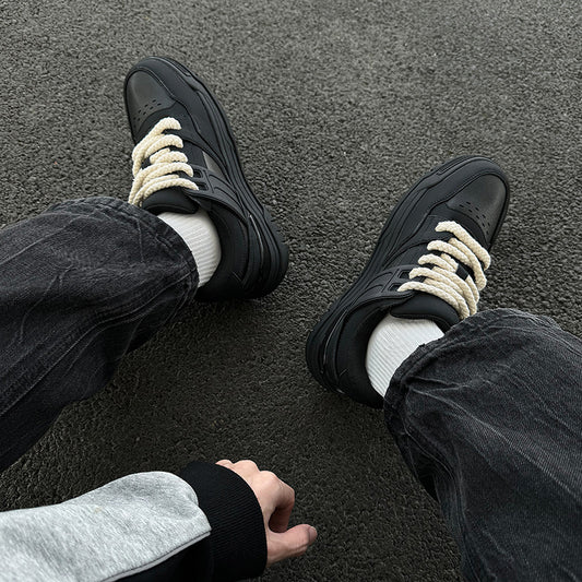 Women's & Men's Skateboard Thick Bottom Versatile Height Increasing Insole Sneakers