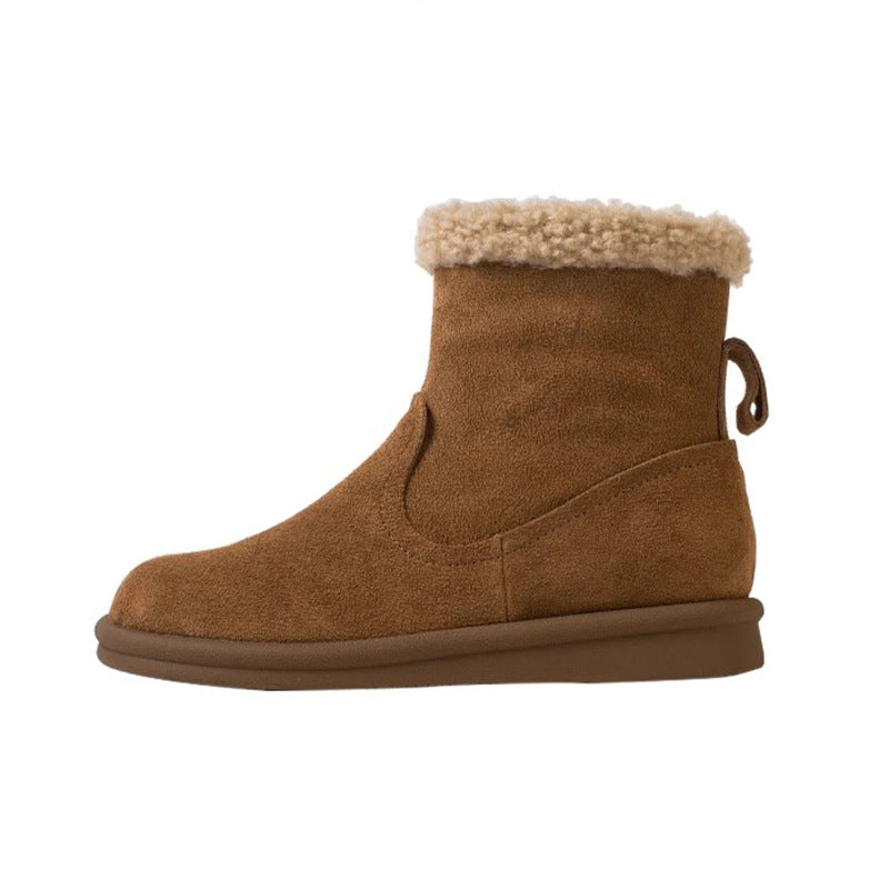 Women's Genuine Retro Fluffy Thick Bottom Plus Boots