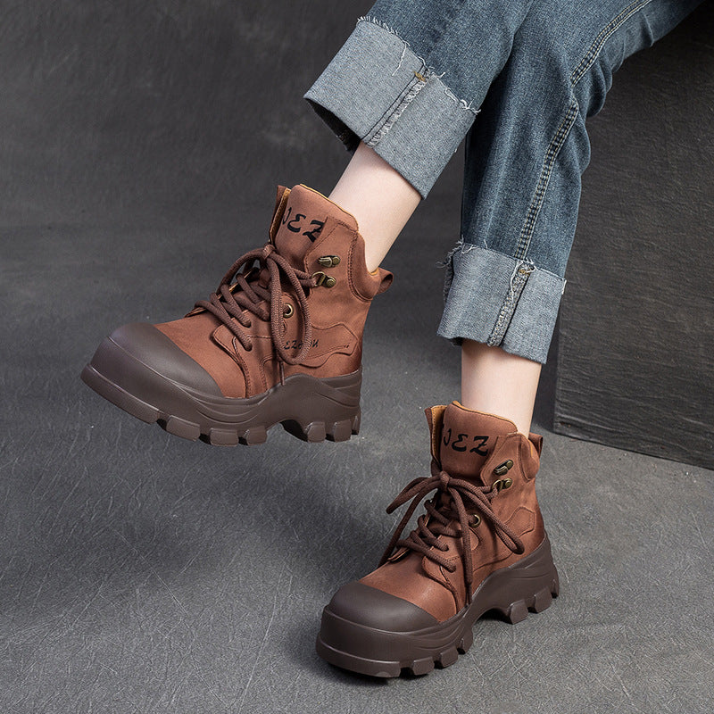 Women's & Men's Style Martin Thick Bottom Big Toe Men's Shoes