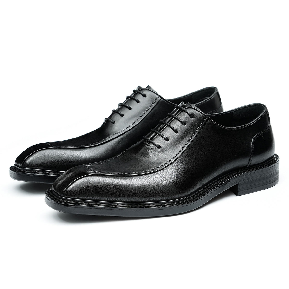 Men's Bridegroom Wedding Genuine Formal British Trend Cowhide Leather Shoes