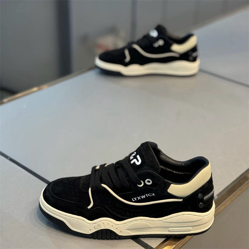 Men's Lace Up Soft Bottom Low Top Sports Men's Board Shoes