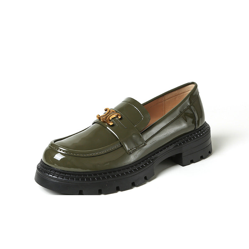 Women's England Style Triumph Door Latch Soft Casual Shoes