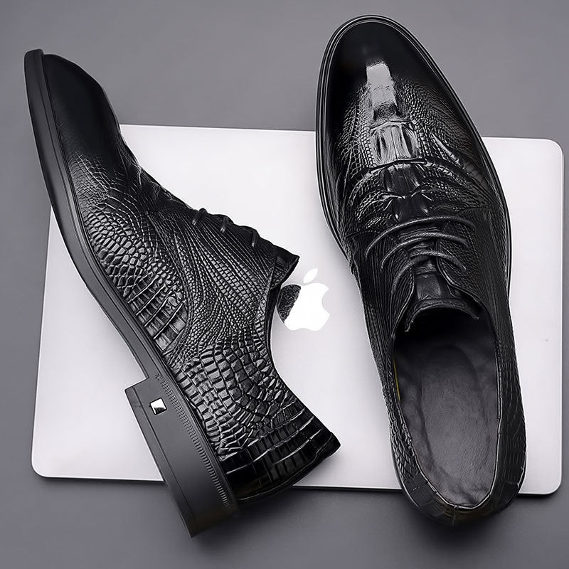 Men's Style Genuine Autumn Business Formal Wear Leather Shoes