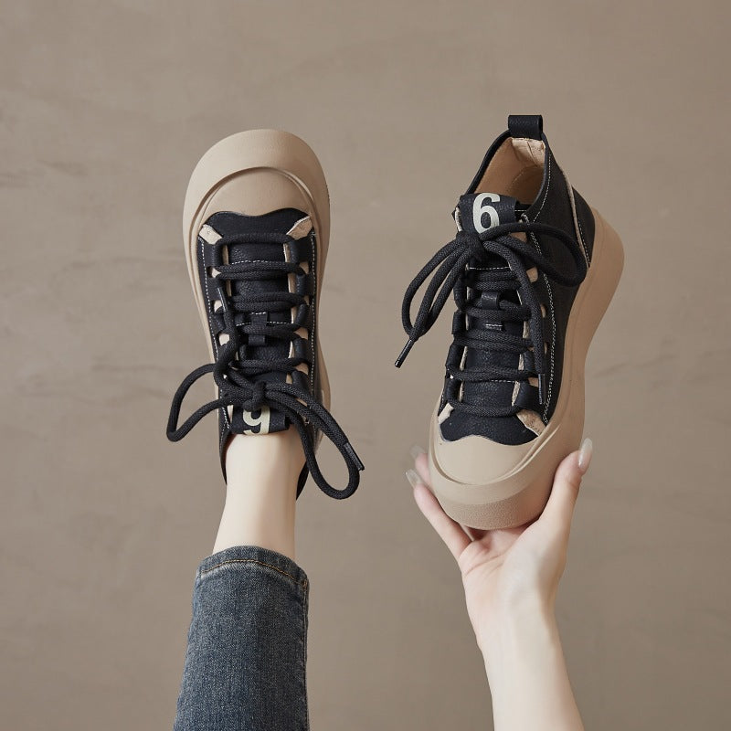 Women's Vintage Genuine Made Korean Platform Big Boots
