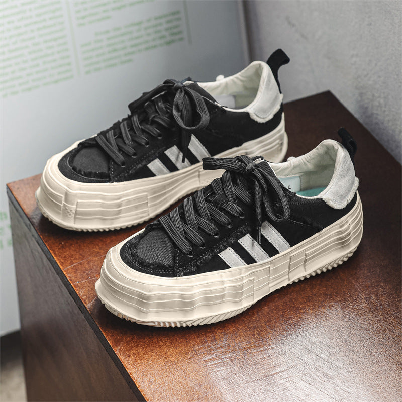 Men's Bottom Beggar Niche Dissoed Dirty Retro Canvas Shoes