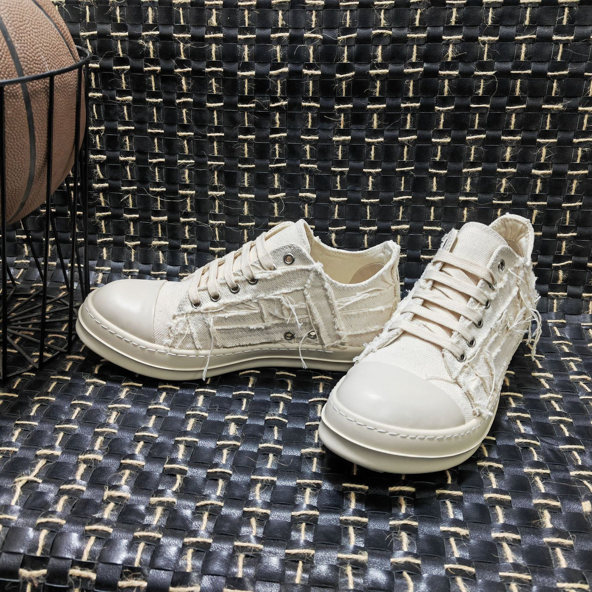 Women's & Men's Sole Milk Fragrance Board Breathable Distressed Women's Casual Shoes