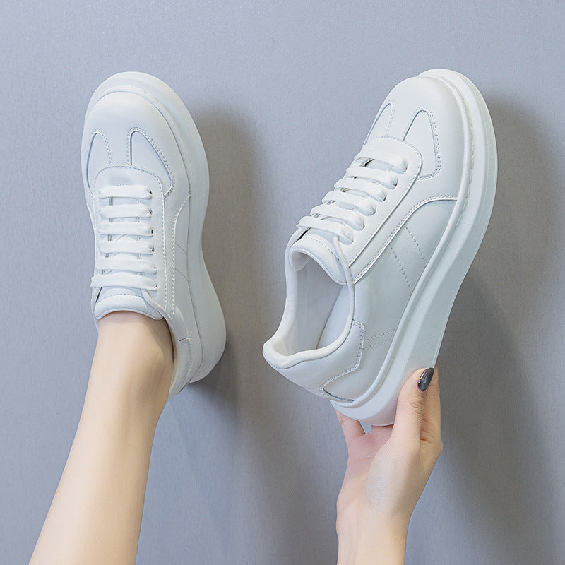 Women's Thick Bottom Autumn Front Sports Round Women's Casual Shoes