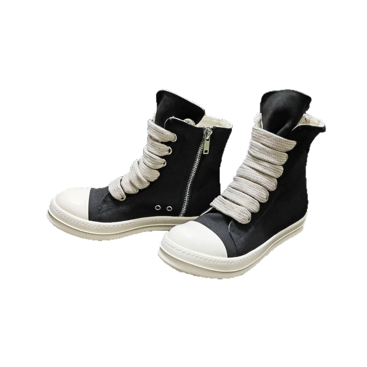Women's & Men's Wide Shoelaces Round Head Ankle Board Height Increasing Leisure Women's Casual Shoes