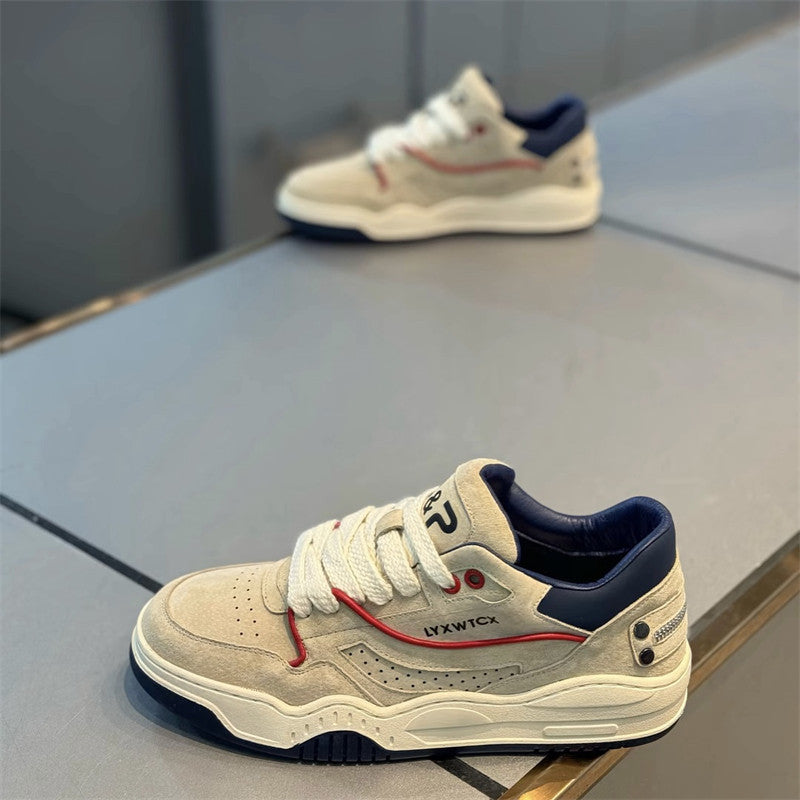 Men's Lace Up Soft Bottom Low Top Sports Men's Board Shoes