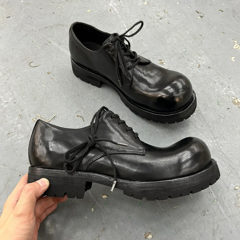 Women's & Men's Year Handmade Genuine Bottom Horse Washed Loafers