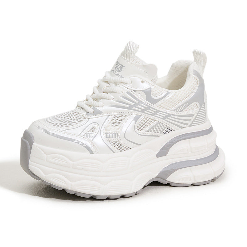 Women's Dad Summer Hollow Mesh Breathable Small Sneakers