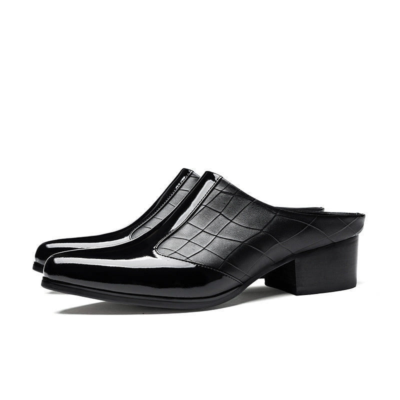 Men's Personalized Trendy Niche Bright Bag Toe Sandals