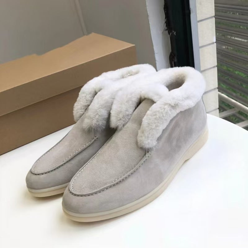 Women's Outer Wear Thick Warm Wool Lining Boots