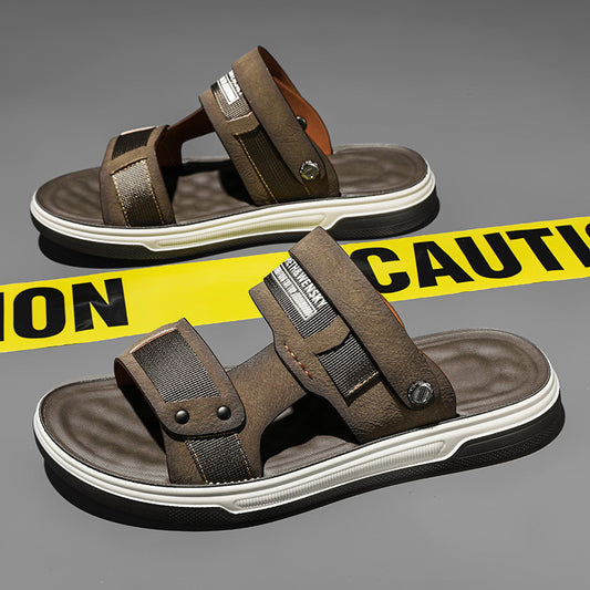 Men's Fashion Korean Green Leisure High Quality Sandals