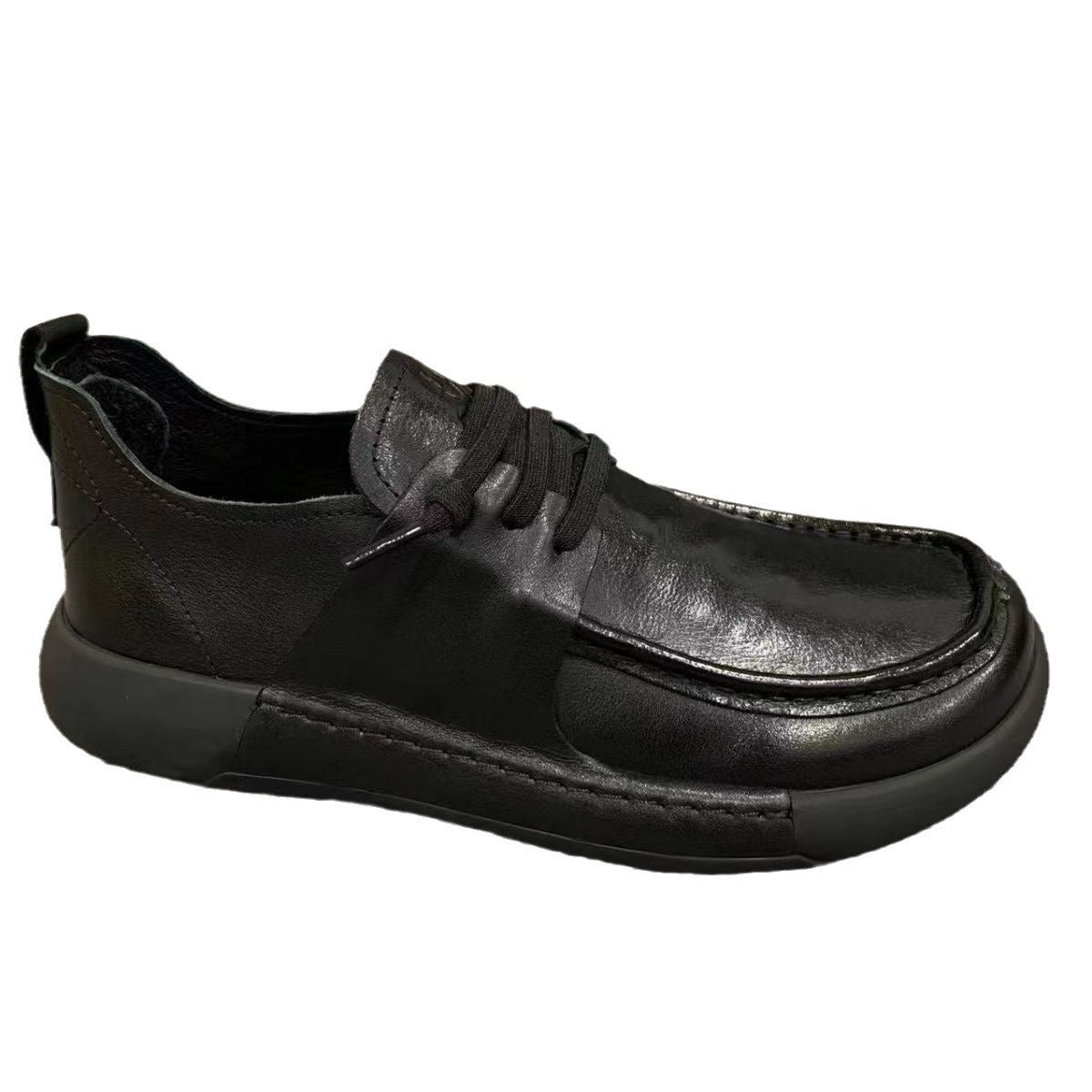 Men's Genuine Spring Trendy Platform British Style Men's Business Leather Shoes