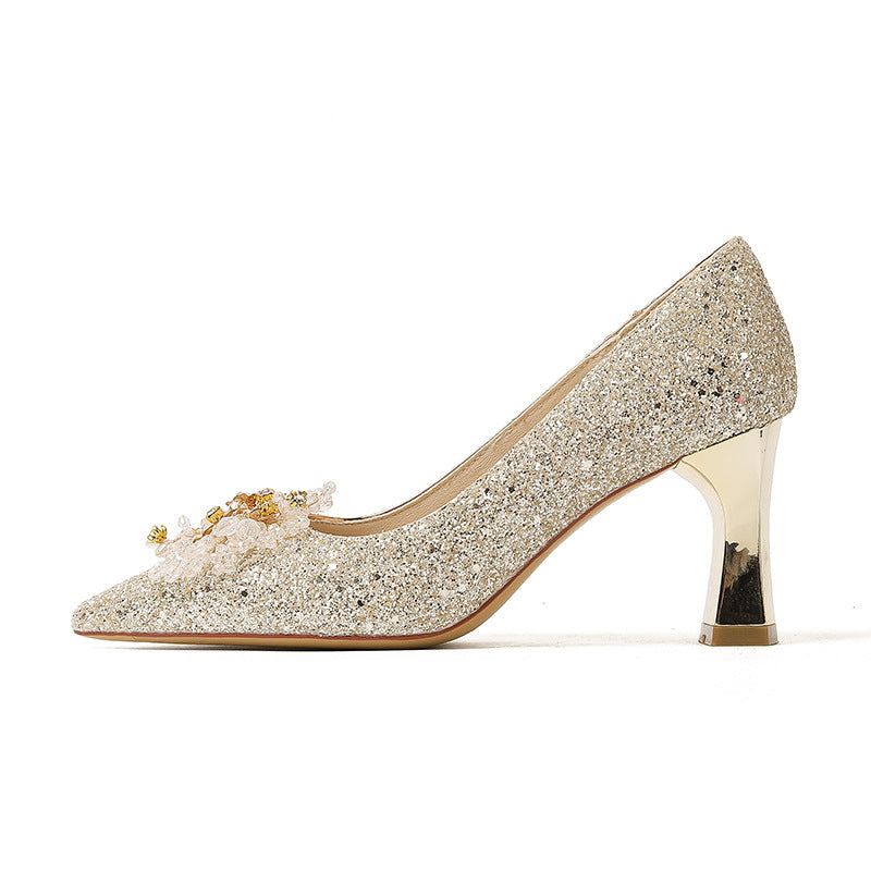 Women's French Wedding High-grade High Dress Banquet Women's Fashion Shoes
