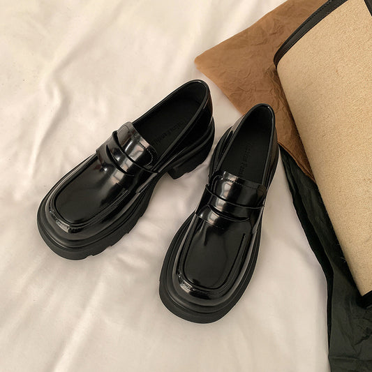Women's Authentic Spring Platform High Slip-on British Loafers
