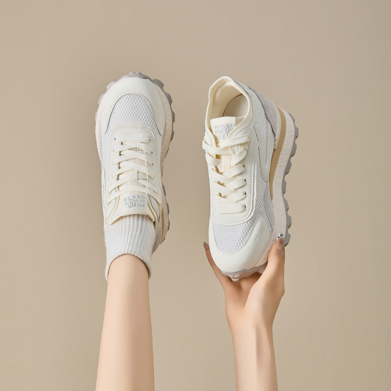 Women's Thick Bottom Height Increasing Insole Dad Summer Mesh Surface Breathable Women's Casual Shoes