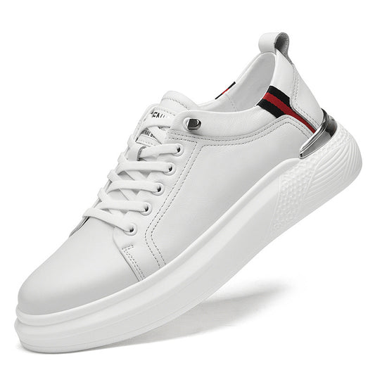 Men's Height Increasing Insole Invisible White Sneakers