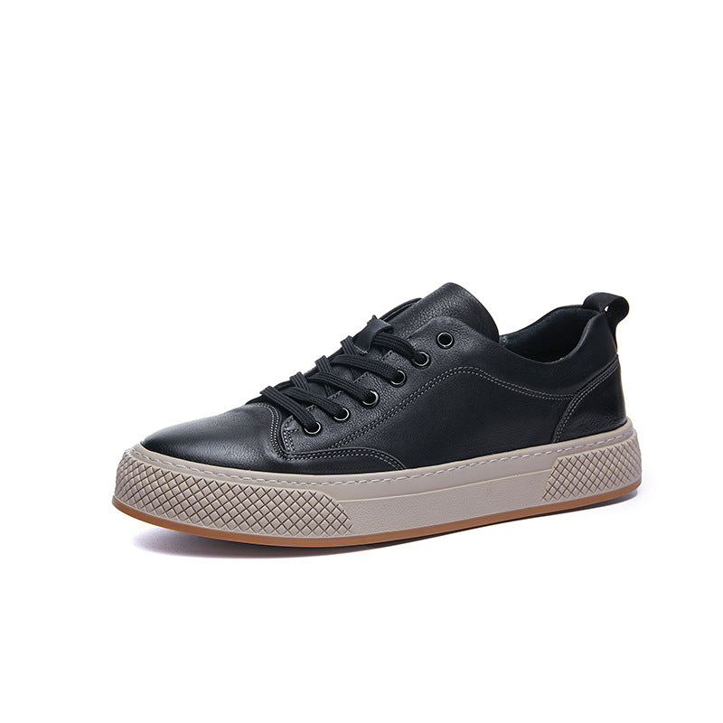 Men's Retro Fashion Brushed Autumn Thick Bottom Online Light Men's Shoes
