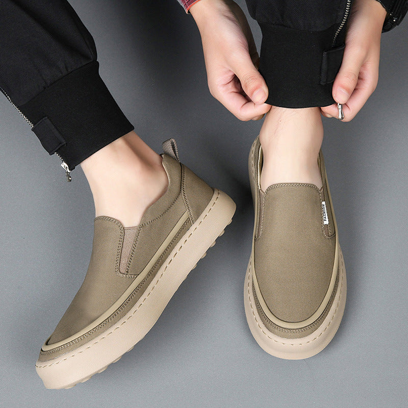 Men's Cloth Summer Versatile Ice Silk Breathable Canvas Shoes