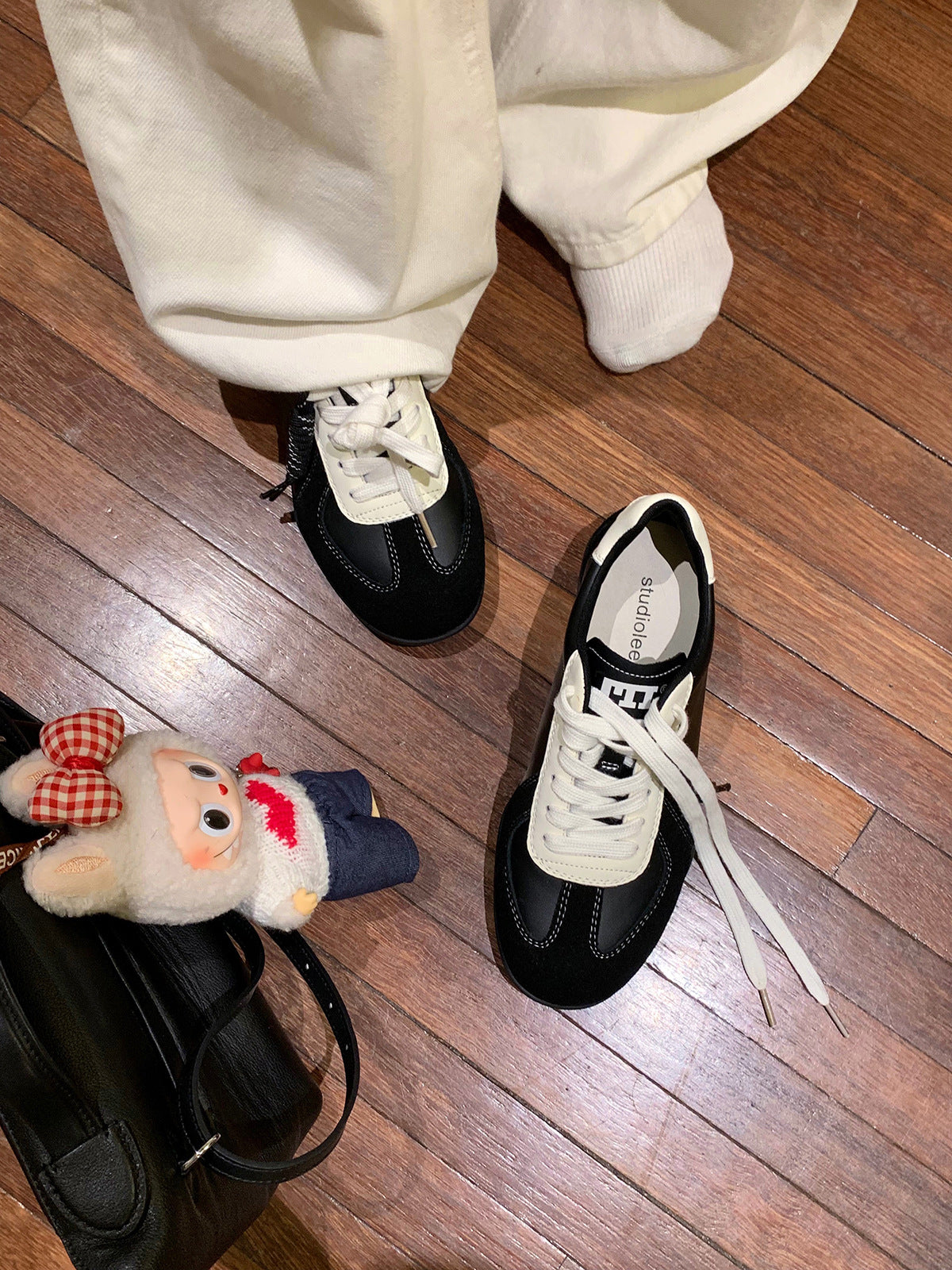 Women's Round Toe Comfort Height Increasing German Sneakers