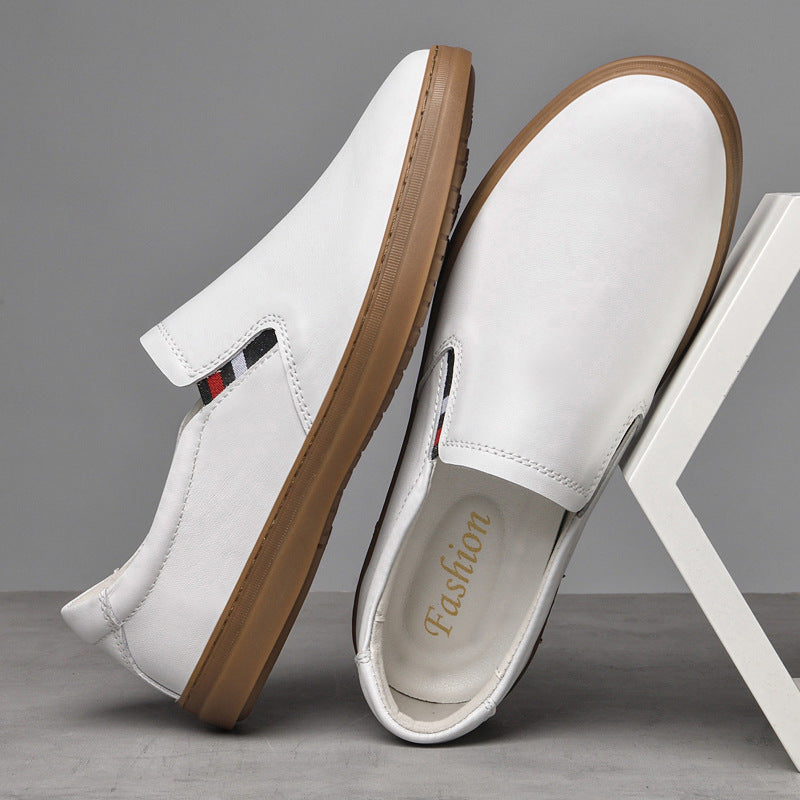 Men's Summer White Tendon Bottom Breathable Men's Board Shoes