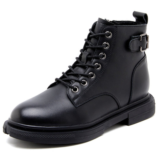 Women's Martin Winter First Layer Cowhide Veet Boots