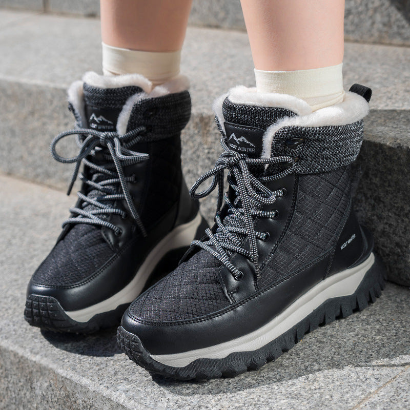 Women's High Quality Fleece-lined Thick Top Cotton Snow Boots