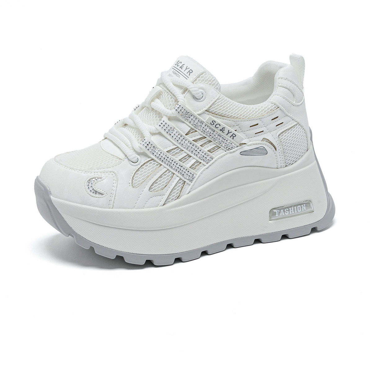 Women's Small Thick Bottom Heightened Daddy Summer Breathable Mesh Leisure Women's Casual Shoes