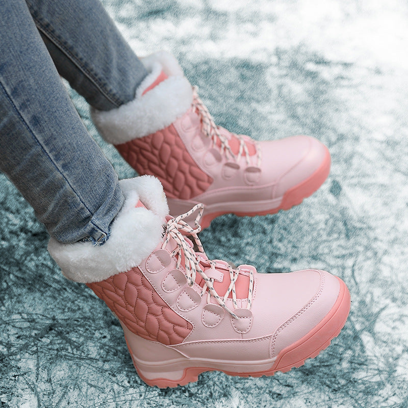 Women's Winter Plush Insulated Comfortable Windproof Sports Snow Boots