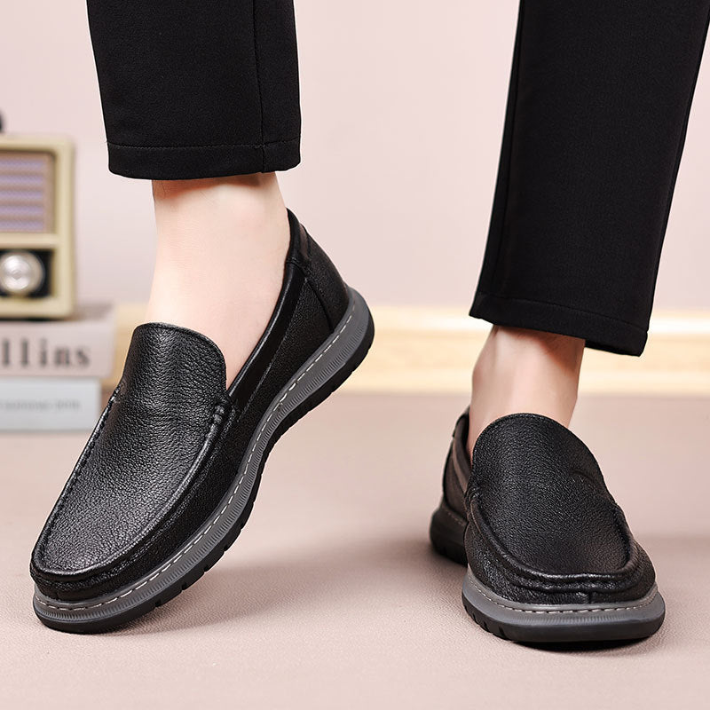 Men's Autumn Sheepskin Soft Bottom Surface Genuine Casual Shoes