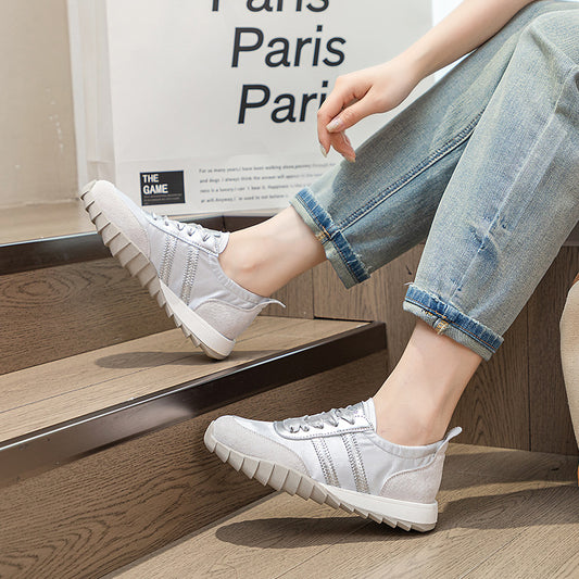 Women's Training Fashionable Breathable Comfortable Flat Waffle Sneakers