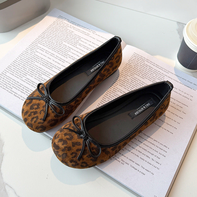 Women's Style Flat Pumps Early Spring Round Women's Shoes