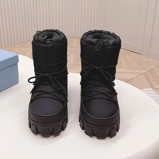 Women's Warm Keeping Winter Strap Bread Muffin Snow Boots