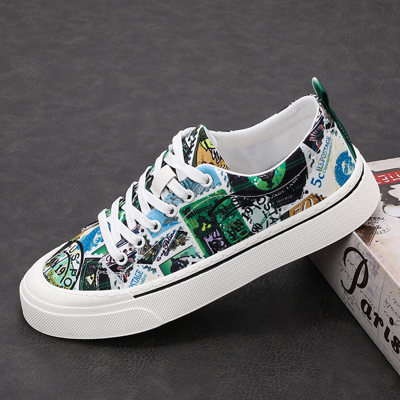 Men's Skate Leisure Cloth Slip-on Trendy Breathable Canvas Shoes